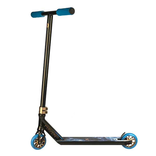 AO Maven 2021 Complete Stunt-Scooter - Black, Copper