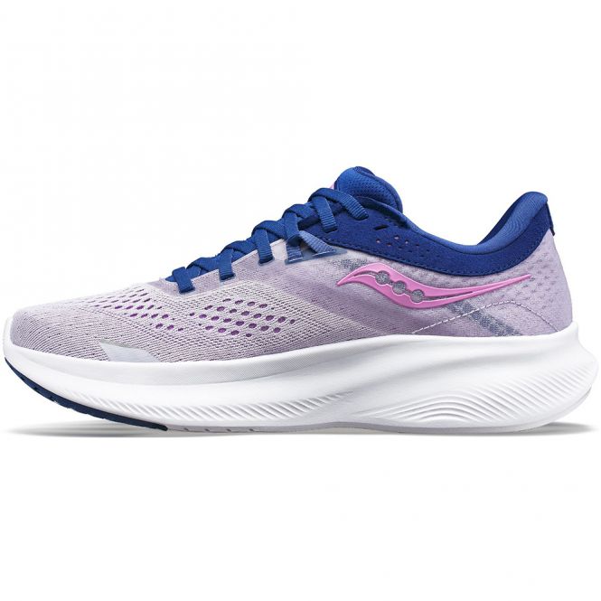 saucony Ride 16 Damen neutral Laufschuh - mauve/indigo