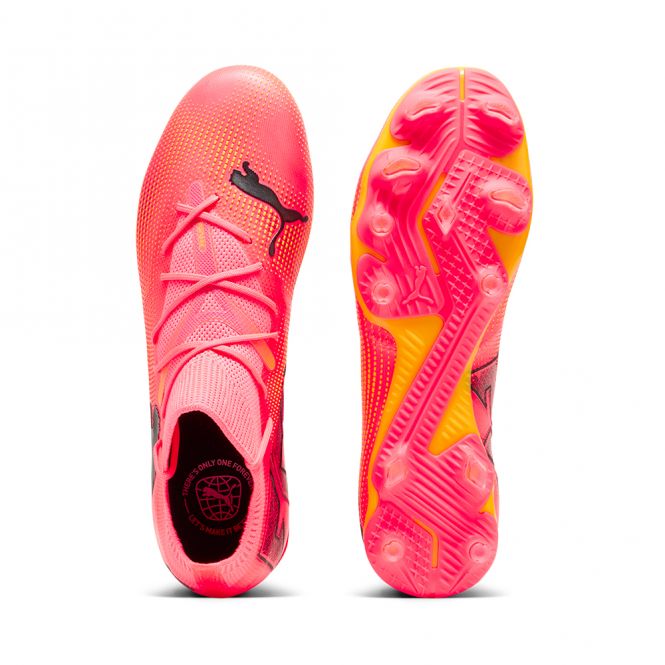 Puma FUTURE 7 MATCH FG/AG Fussballschuh - Sunset Glow/Black Sun Stream