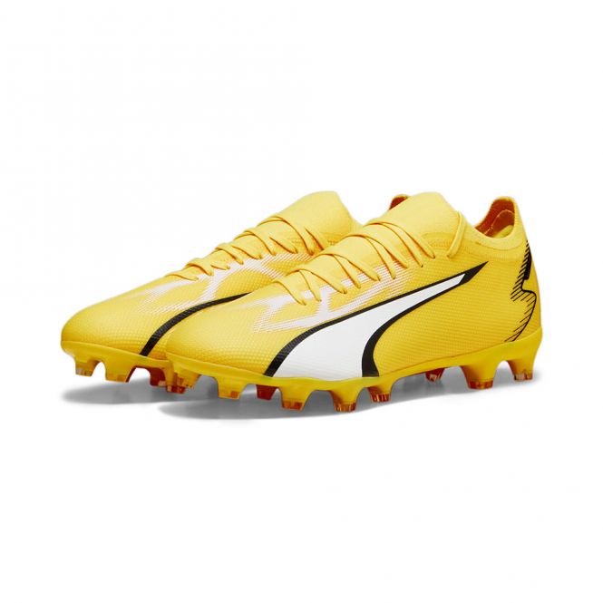 Puma ULTRA MATCH FG/AG Fussballschuh - yellow white black