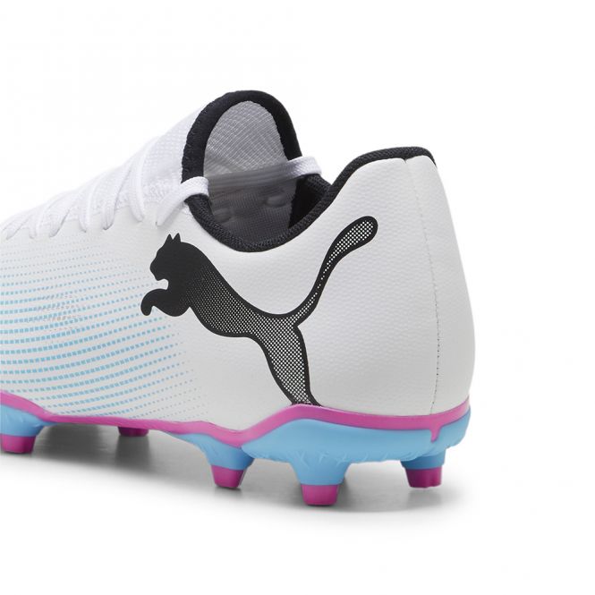 Puma FUTURE 7 PLAY FG/AG Fussballschuh - white poison pink