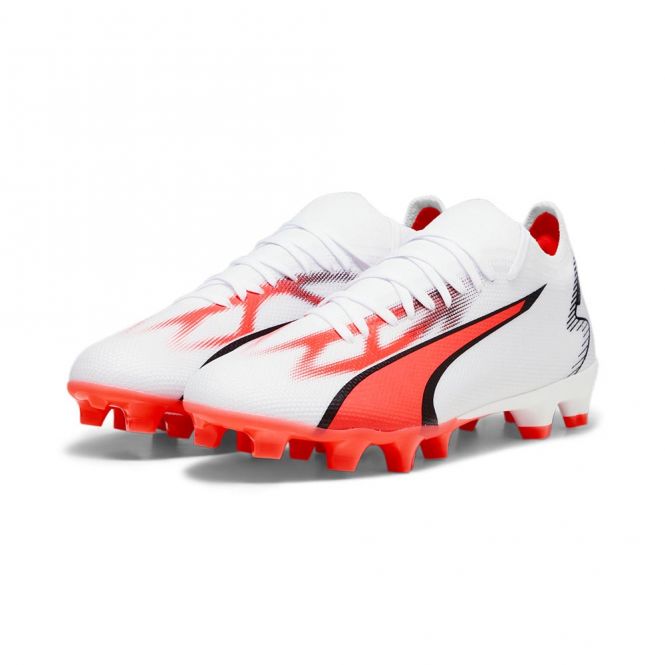 Puma ULTRA MATCH FG/AG WN's Damen Fussballschuh - white black fire red