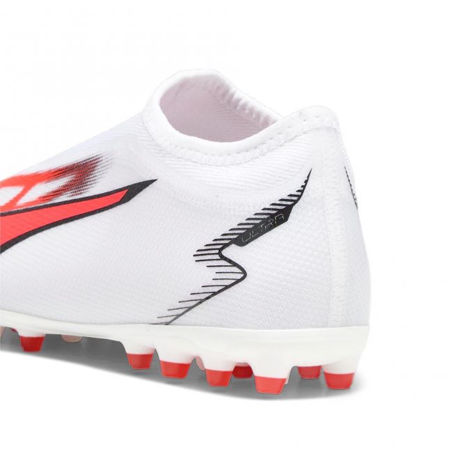 Puma ULTRA MATCH LL MG JR Rasen + Kunstrasenschuh - white black fire red