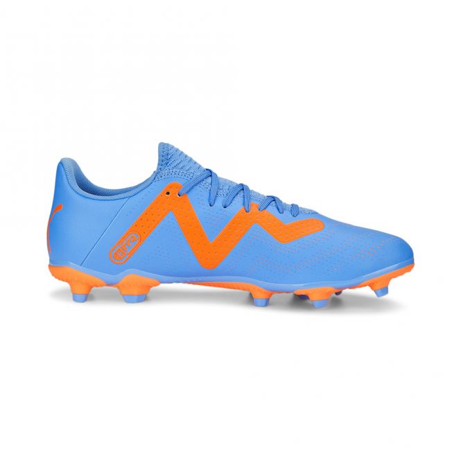 Puma FUTURE PLAY FG/AG Fussballschuh - Blue Glimmer White Ultra Orange