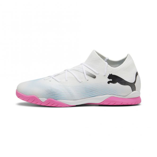 Puma FUTURE 7 MATCH IT Hallenschuh - white poison pink