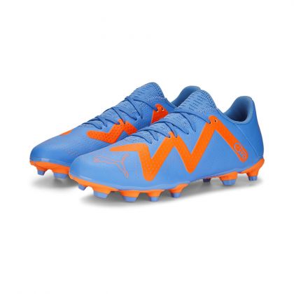 Puma FUTURE PLAY FG/AG Wn's Damen Fussballschuh - Blue Glimmer White Ultra Orange