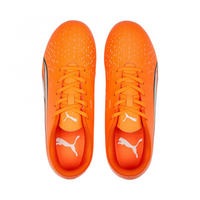 Puma ULTRA PLAY MG JR Rasen + Kunstrasenschuh - orange white blue glimmer