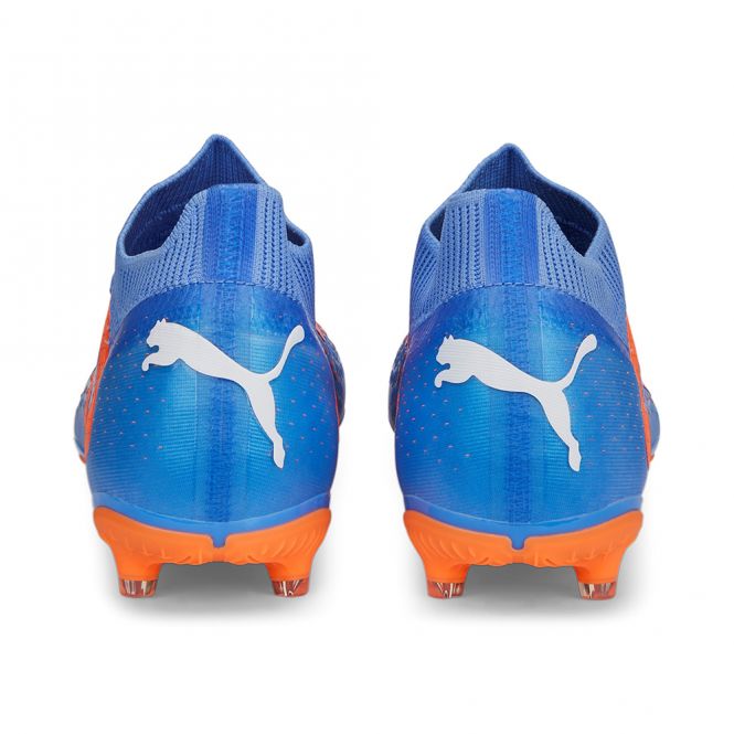 Puma FUTURE MATCH FG/AG Fussballschuh - Blue Glimmer White Ultra Orange