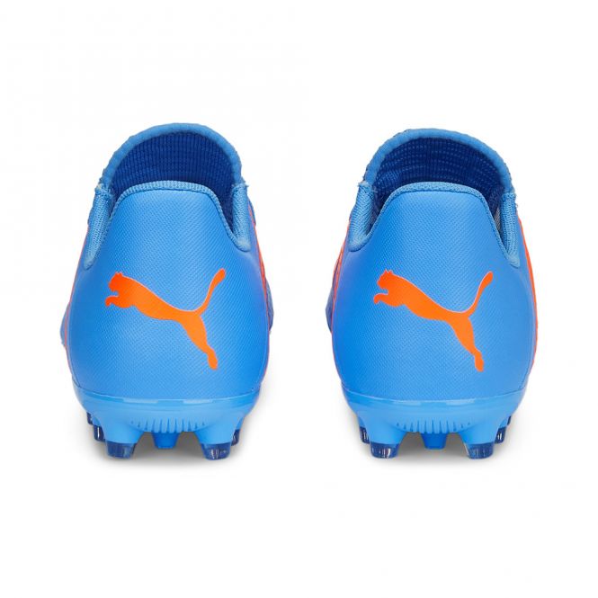 Puma FUTURE PLAY MG JR Rasen + Kunstrasenschuh - blue glimmer white ultra orange