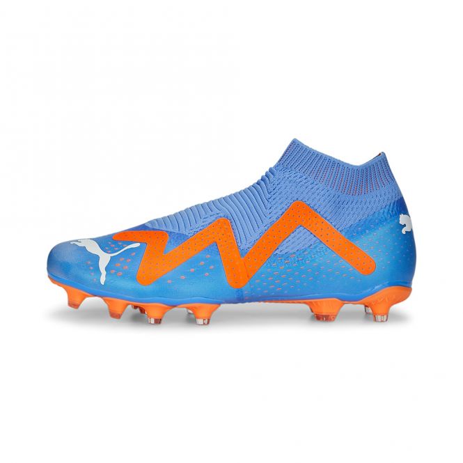 Puma FUTURE MATCH+ LL FG/AG Fussballschuh - Blue Glimmer White Ultra Orange