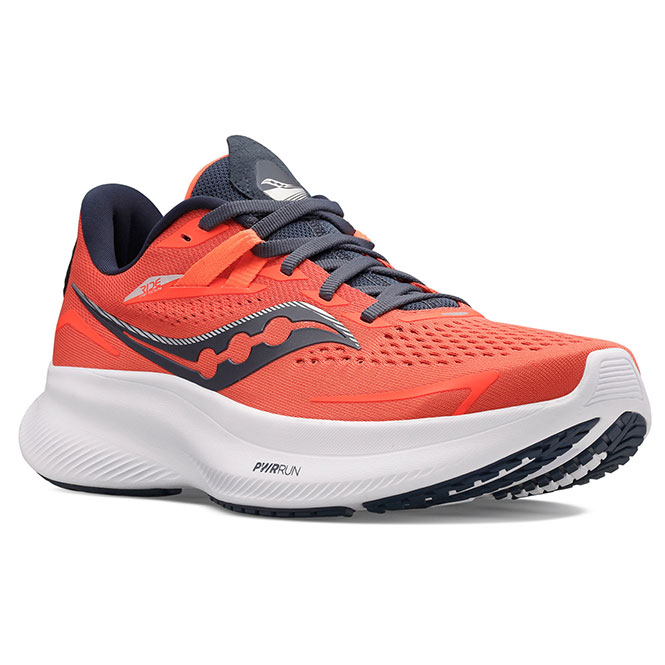 saucony Ride 15 Damen Laufschuh - neon orange