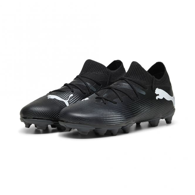 Puma FUTURE 7 MATCH FG/AG JR Fussballschuh - black white