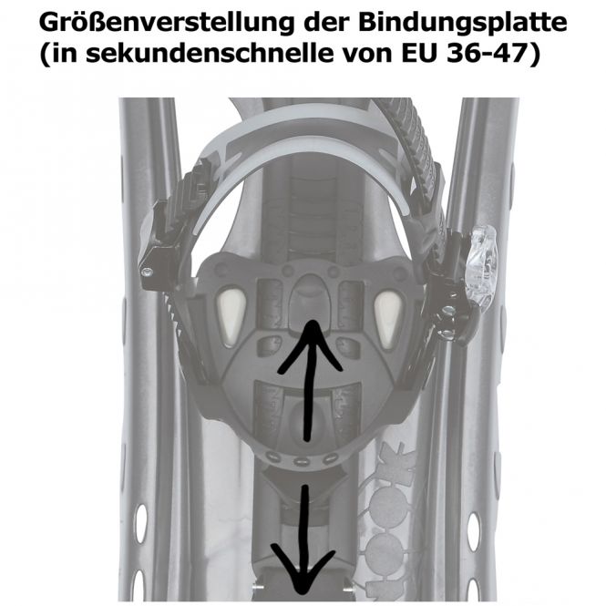 INOOK OXM Alpin-Schneeschuhe - Größen (EU 34>47)