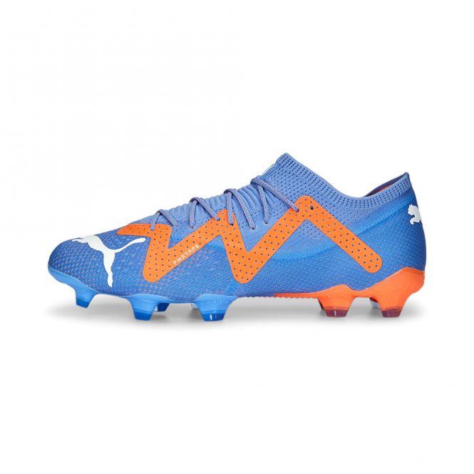 Puma FUTURE ULTIMATE Low FG/AG Fussballschuh - Blue Glimmer White Ultra Orange