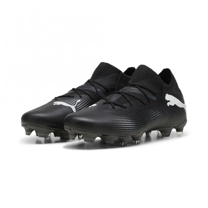 Puma FUTURE 7 MATCH FG/AG Fussballschuh - black white