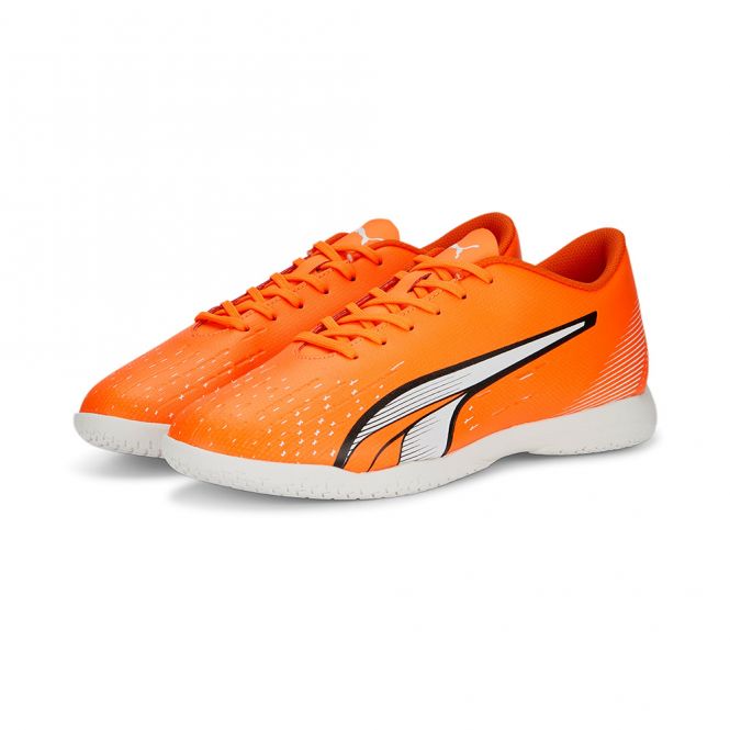 Puma ULTRA PLAY IT Hallenschuh - orange white blue glimmer