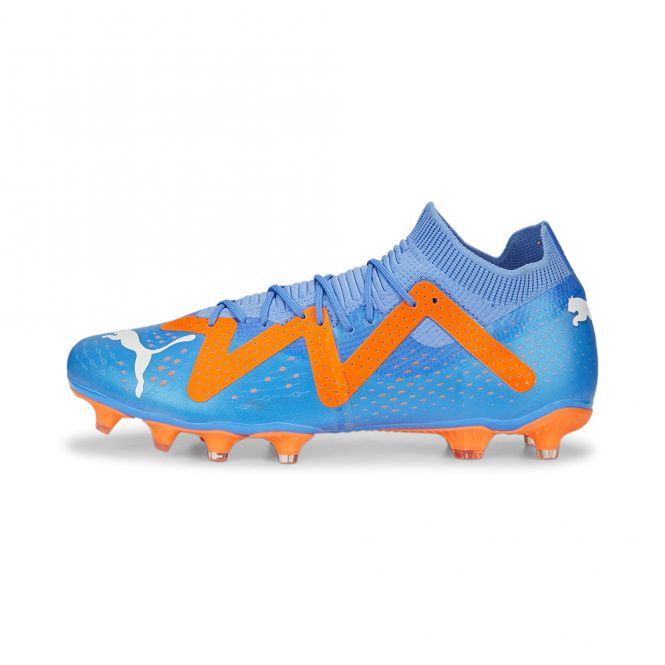 Puma FUTURE MATCH FG/AG Fussballschuh - Blue Glimmer White Ultra Orange