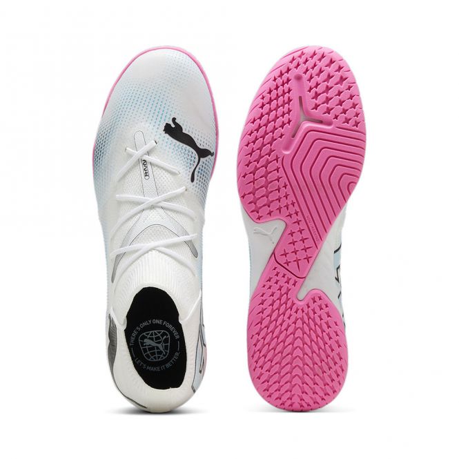 Puma FUTURE 7 MATCH IT Hallenschuh - white poison pink