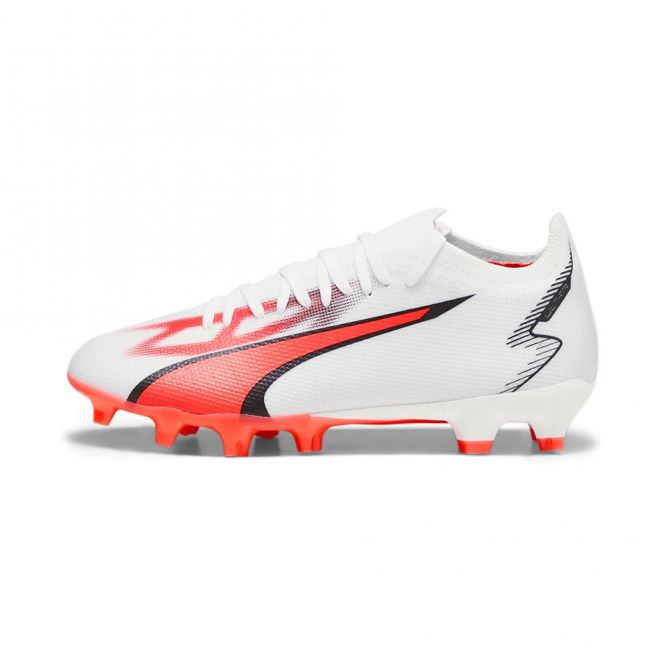 Puma ULTRA MATCH FG/AG WN's Damen Fussballschuh - white black fire red