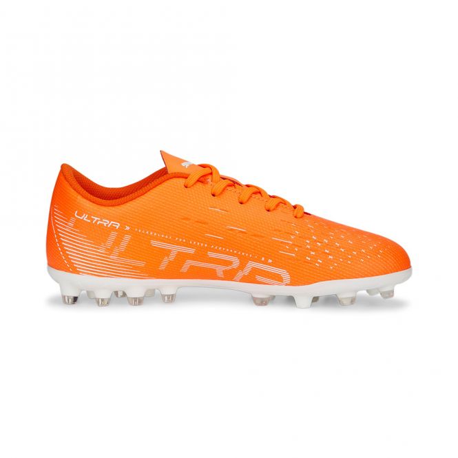 Puma ULTRA PLAY MG JR Rasen + Kunstrasenschuh - orange white blue glimmer