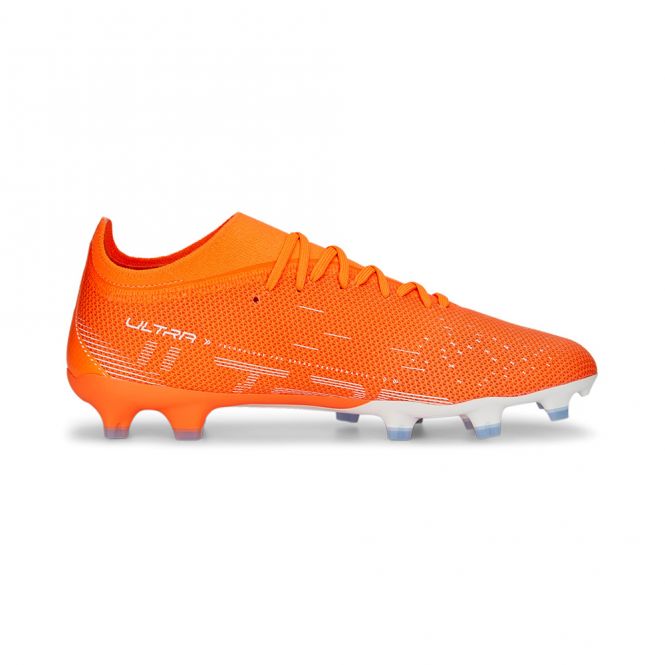 Puma ULTRA MATCH FG/AG Fussballschuh - ultra orange white blue glimmer