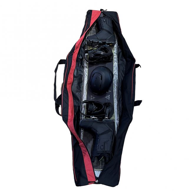 PAUL KURZ Pulse Snowboardbag 175 cm - black/indianred