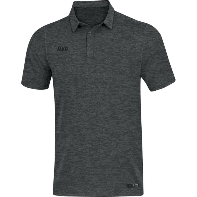 Jako Polo Premium Basic Dunkelgrau