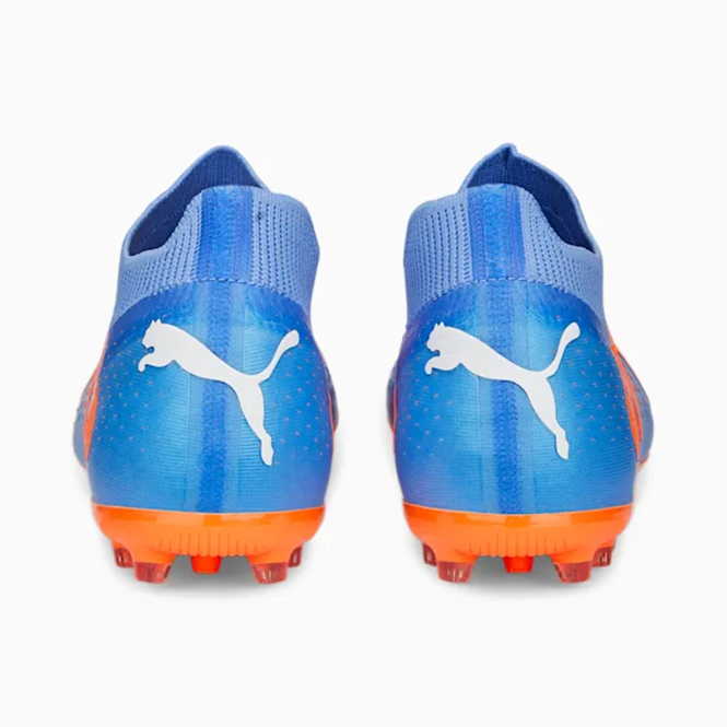 Puma FUTURE MATCH MG Rasen + Kunstrasenschuh - orange blau