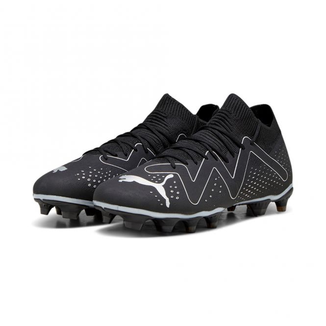 Puma FUTURE MATCH FG/AG Fussballschuh - black silver