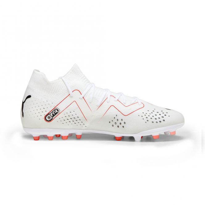 Puma FUTURE MATCH MG Rasen + Kunstrasenschuh - white black fire red