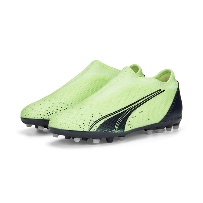 Puma ULTRA MATCH LL MG JR Rasen + Kunstrasenschuh - fizzy light parisian night blue glimmer