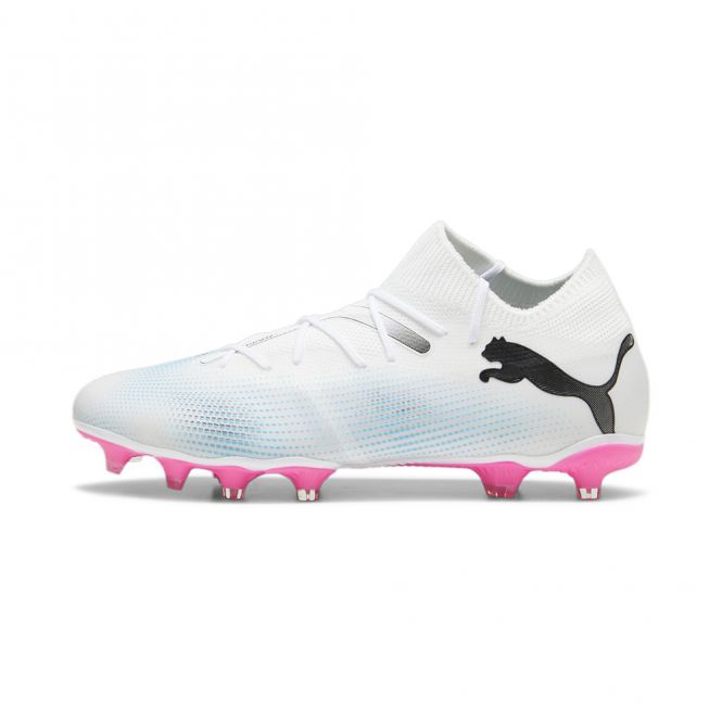 Puma FUTURE 7 MATCH FG/AG Fussballschuh - white poison pink