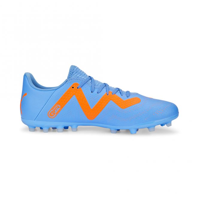 Puma FUTURE PLAY MG Rasen + Kunstrasenschuh - blue glimmer white ultra orange