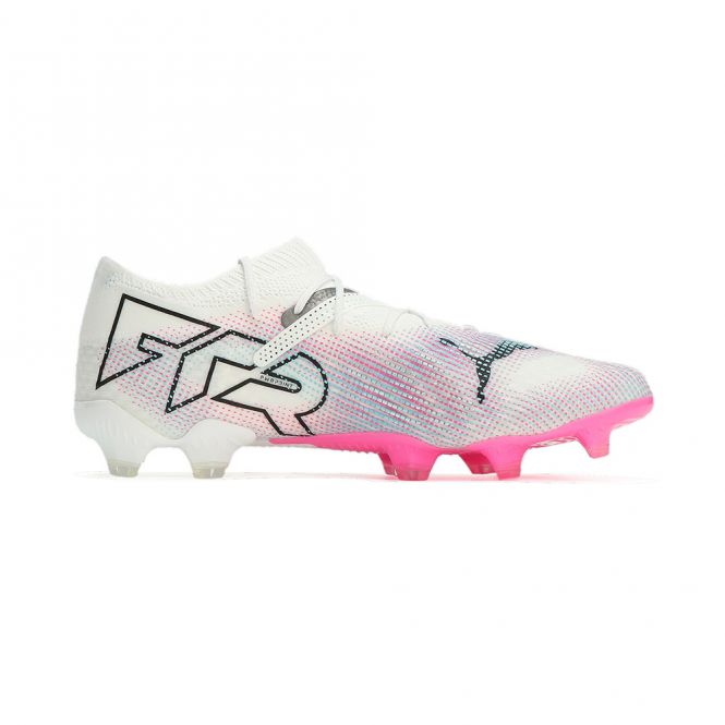 Puma FUTURE 7 ULTIMATE Low FG/AG Fussballschuh - white poison pink