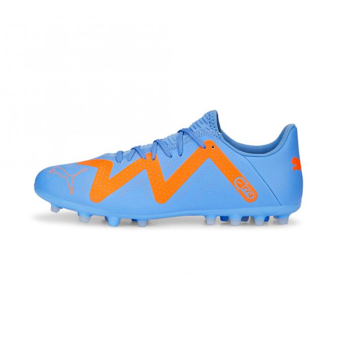 Puma FUTURE PLAY MG Rasen + Kunstrasenschuh - blue glimmer white ultra orange