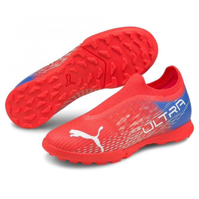 Puma ULTRA 3.3 TT Jr. Kunstrasenschuh - rot blau