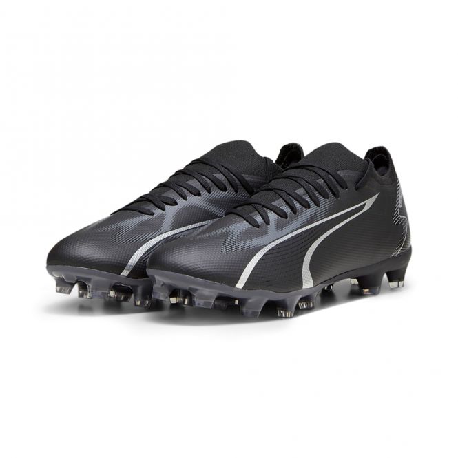 Puma ULTRA MATCH FG/AG Fussballschuh - black silver