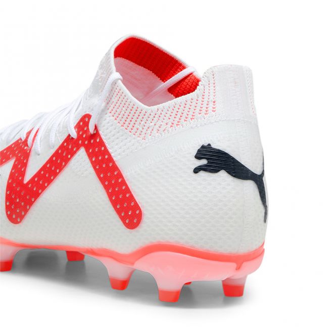 Puma FUTURE PRO FG/AG Fussballschuh - white black fire red