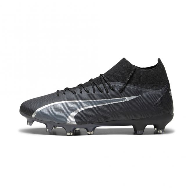 Puma ULTRA PRO FG/AG Fussballschuh - black silver