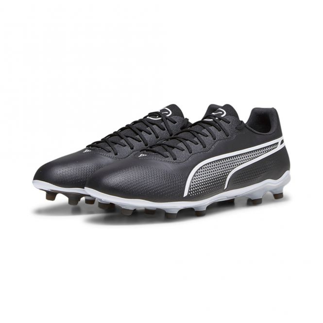 Puma KING PRO FG Fussballschuh - schwarz weiss