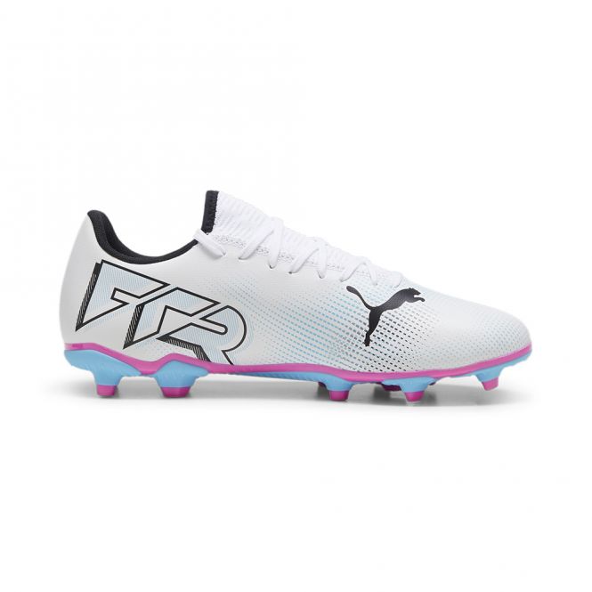 Puma FUTURE 7 PLAY FG/AG Fussballschuh - white poison pink