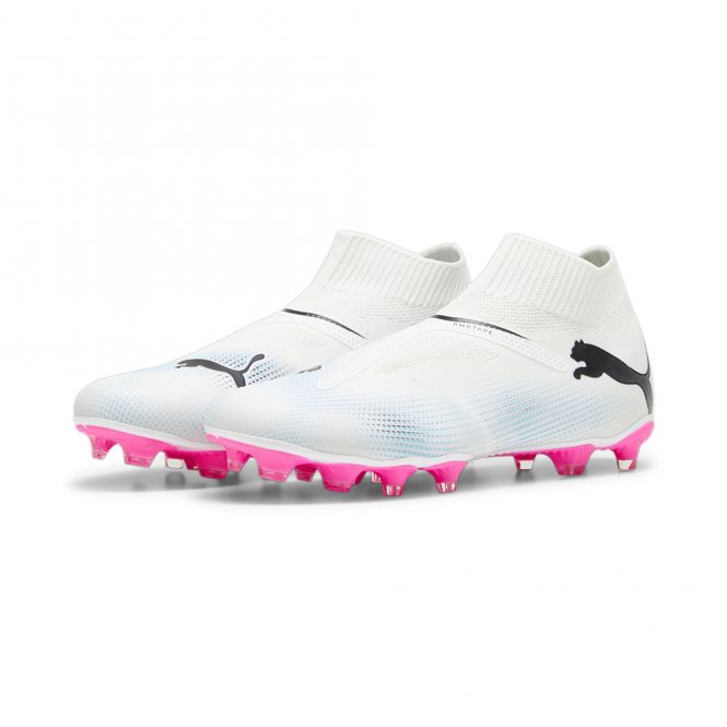 Puma FUTURE 7 MATCH+ LL FG/AG Fussballschuh - white poison pink