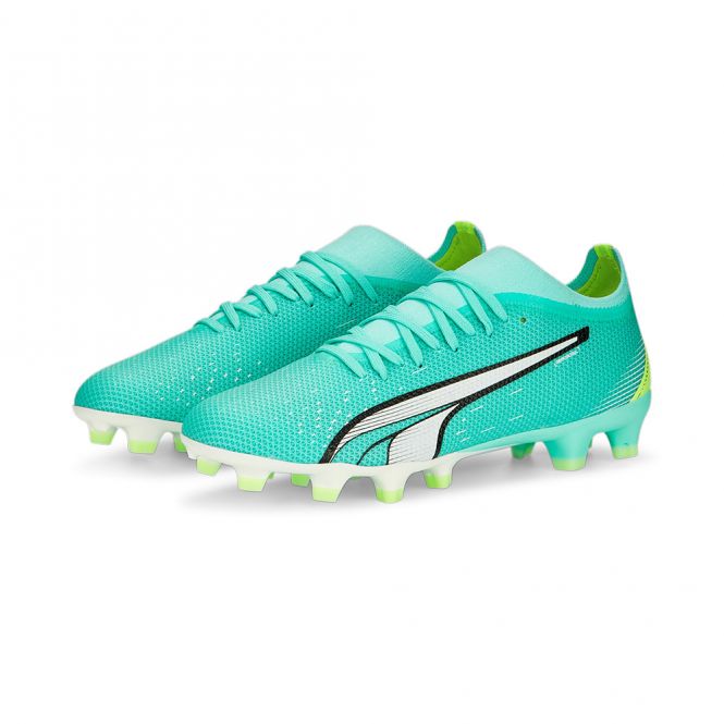 Puma ULTRA MATCH FG/AG Wn's Damen Fussballschuh - Electric Peppermint/White-Fast Yellow