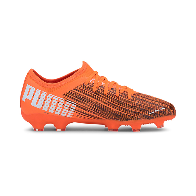 Puma ULTRA 3.1 FG/AG Jr. Fussballschuh shocking orange schwarz