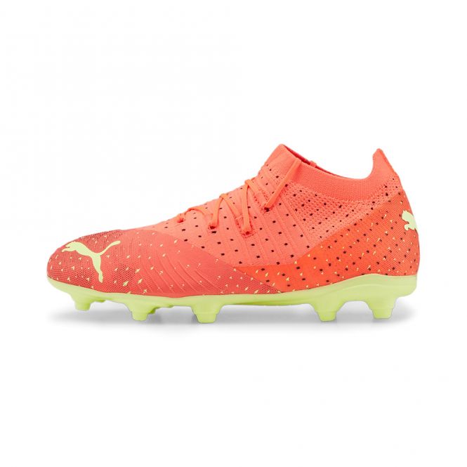 Puma FUTURE Z 3.4 FG/AG Jr Fußballschuhe - fiery coral fizzy light black salmon