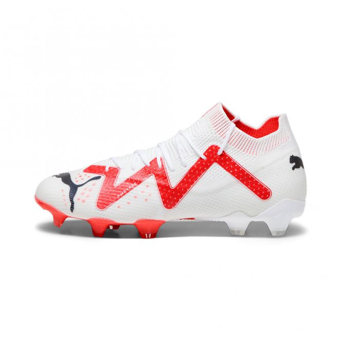 Puma FUTURE ULTIMATE FG/AG Fussballschuh - white black fire red