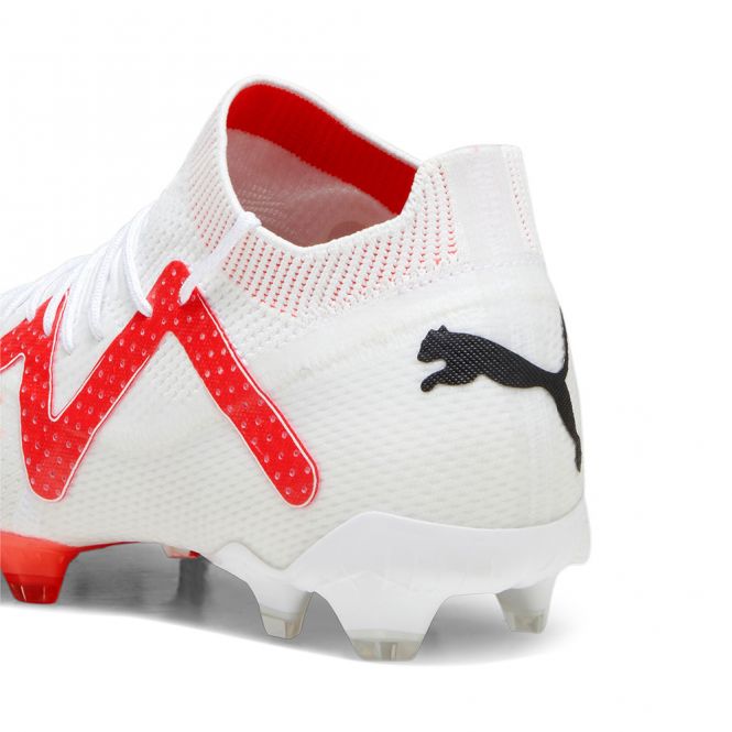 Puma FUTURE ULTIMATE FG/AG Fussballschuh - white black fire red