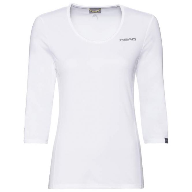 Head Club Tech 3/4 T-Shirt Damen - weiss