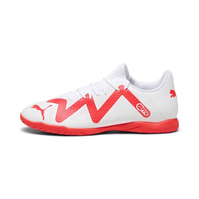 Puma FUTURE PLAY IT Hallenschuh - white black fire red