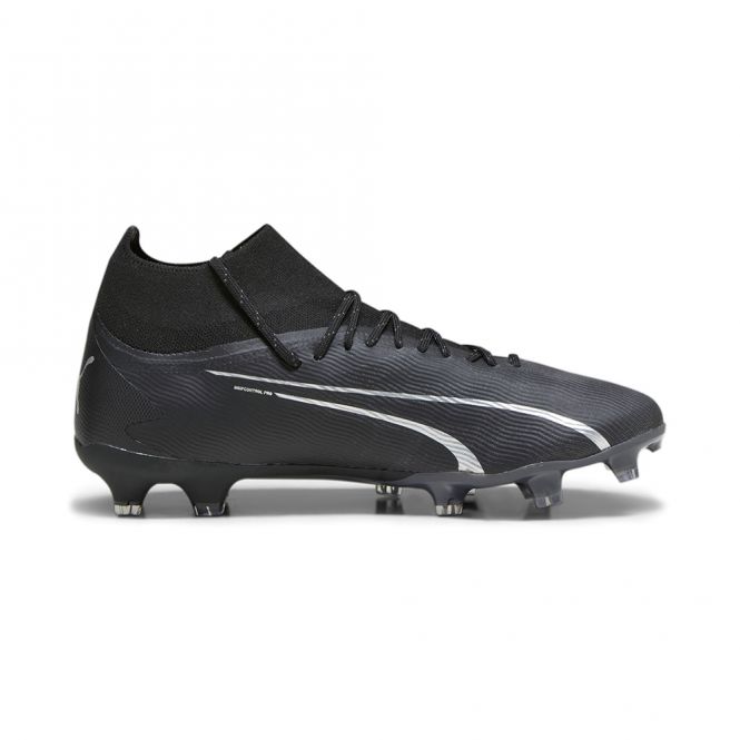 Puma ULTRA PRO FG/AG Fussballschuh - black silver